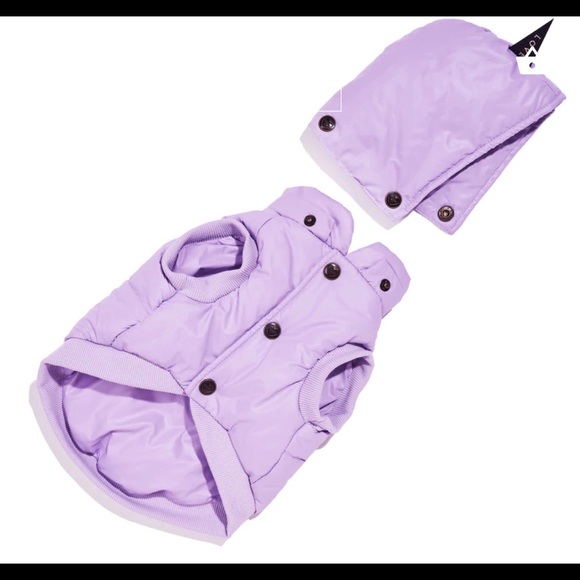 FOUND MY ANIMAL Puffer Jacket - Lilac - Picture 2 of 4